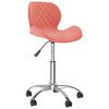 vidaXL Sedie da Pranzo Girevoli 4 pz Rosa in Velluto