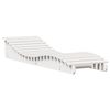 vidaXL Lettino Prendisole Bianco 205x60x31,5 cm in Legno Massello Pino