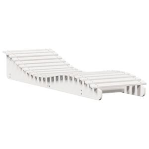 vidaXL Lettino Prendisole Bianco 205x60x31,5 cm in Legno Massello Pino