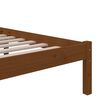 vidaXL Giroletto senza Materaso Ambra in Legno Massello 140x190 cm
