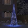 vidaXL Albero di Natale LED con 800 LED con supporto Blu 400 cm Ferro