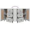 vidaXL Credenza Grigio Cemento 69,5x34x90 cm in Legno Multistrato