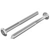 vidaXL Viti per mobili 2 pz Argento M6 x 70 mm Acciaio