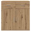 vidaXL Credenza Rovere artigianale 78 x 38 x 80 cm Legno multistrato