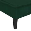 vidaXL Chaise Longue in Velluto Verde Scuro
