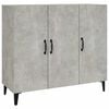 vidaXL Credenza Grigio Cemento 90x34x80 cm in Legno Multistrato