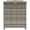 vidaXL Panca da Giardino con Cuscino Grigio 116x46x57 cm in Polyrattan