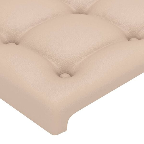 vidaXL Testiere 2 pz Cappuccino 100x5x78/88 cm in Similpelle