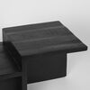 LABEL51 Tavolino da Salotto Skip 90x50x42 cm Nero