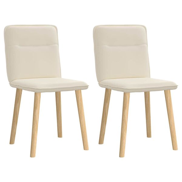 vidaXL Sedie da Pranzo 2 pz Lino