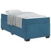 vidaXL Struttura del letto con materasso Blu 80 x 200 cm Tessuto