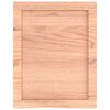 vidaXL Piano Bagno Marrone 40x50x(2-4) cm Legno Massello Trattato