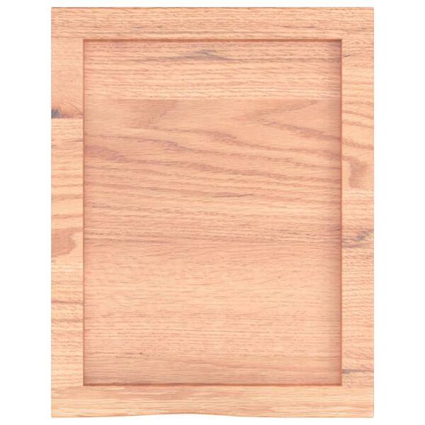 vidaXL Piano Bagno Marrone 40x50x(2-4) cm Legno Massello Trattato