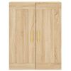 vidaXL Mobile a Parete Rovere Sonoma 69,5x34x90 cm Legno Multistrato