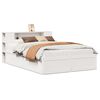 vidaXL Letto senza Materasso Bianco 135x190 cm Legno Massello di Pino