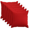 vidaXL Federa 6 pz HOUTEN Rosso 55 x 55 cm Lino