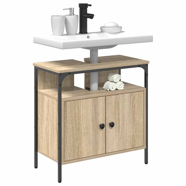 vidaXL Mobile da Bagno Beige 60 x 30 x 60 cm Legno multistrato