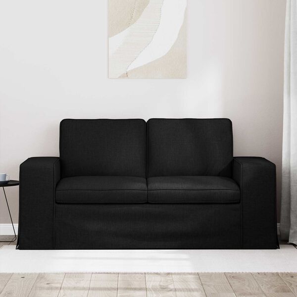 vidaXL Divano 120cm Nero Metallo