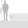 vidaXL Palo della recinzione Grigio 100 x 0,6 m (rete 25 x 25 mm)