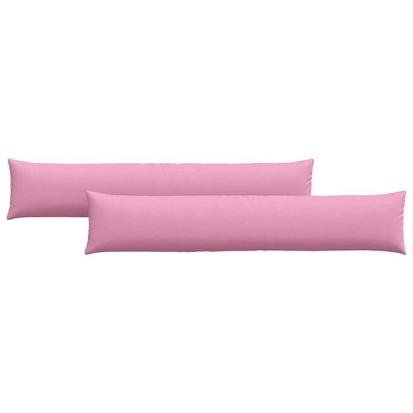 vidaXL Cuscini da Divano 2 pcs Rosa 200 x 40 cm Tessuto