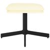vidaXL Poggiapiedi Crema 60x60x36 cm in Similpelle