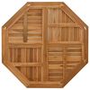 vidaXL Piano per Tavolo 90x90x2,5 cm Ottagonale Legno Massello di Teak