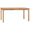 vidaXL Tavolo da Pranzo da Giardino 160x80x77 cm in Massello di Teak