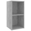 vidaXL Mobile Porta TV Grigio Cemento 72x35x36,5 cm Legno Multistrato