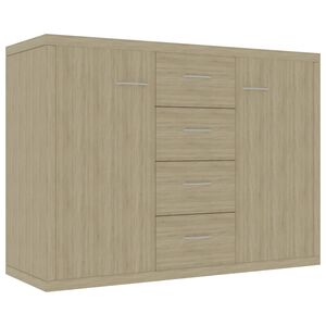 vidaXL Credenza Rovere Sonoma 88x30x65 cm in Legno Multistrato