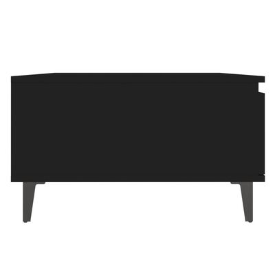 vidaXL Tavolino da Salotto Nero 90x60x35 cm in Legno Multistrato