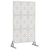 vidaXL Schermo per Privacy 100 x 50 x 180 cm Acciaio Inox Argento
