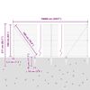 vidaXL Palo della recinzione Grigio 100 x 1,6 m (rete 50 mm)