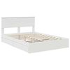 vidaXL Letto con Contenitore Bianco 150 x 200 cm Legno multistrato