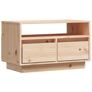 vidaXL Mobile Porta TV 60x35x37 cm in Legno Massello di Pino