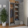 vidaXL Armadio Grigio Cemento 80x52x180 cm in Legno Multistrato