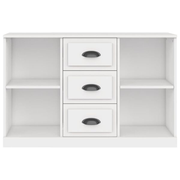 vidaXL Credenza Bianca 104,5x35,5x67,5 cm in Legno Multistrato
