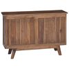 vidaXL Credenza Naturale 100 x 30 x 68 cm Legno di teak solido