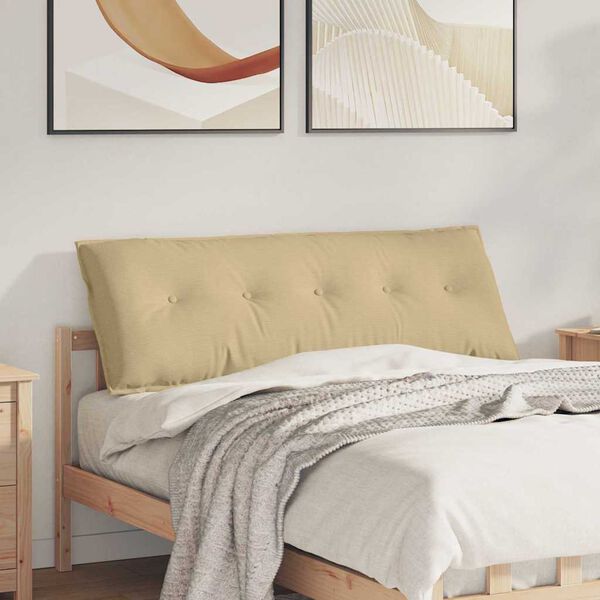 vidaXL Cuscino per Schiena Grigio Verde 140 x 50 cm Tessuto in Cords