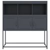 vidaXL Credenza Antracite 100,5x39x107 cm in Acciaio