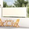 vidaXL Tenda Laterale Retrattile per Patio 117x600 cm Crema