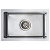 vidaXL Lavello da Cucina Lavorato a Mano in Acciaio Inox