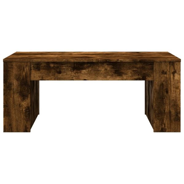 vidaXL Tavolino da Salotto Rovere Fumo 102x55x42 cm Legno Multistrato