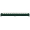 vidaXL Giroletto a Molle senza Materasso Verde Scuro 80x210 cm Velluto
