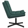 vidaXL Sedia girevole Verde Scuro 63 x 75 x 76 cm Tessuto