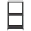 vidaXL Stoccaggio in cucina Nero 60 x 50 x 92 cm Acciaio