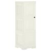 vidaXL Armadietto in Plastica 40x43x125 cm Effetto Legno Vaniglia