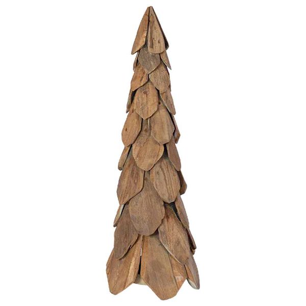 vidaXL Albero di Natale Marrone 80 cm Legno massello di teak