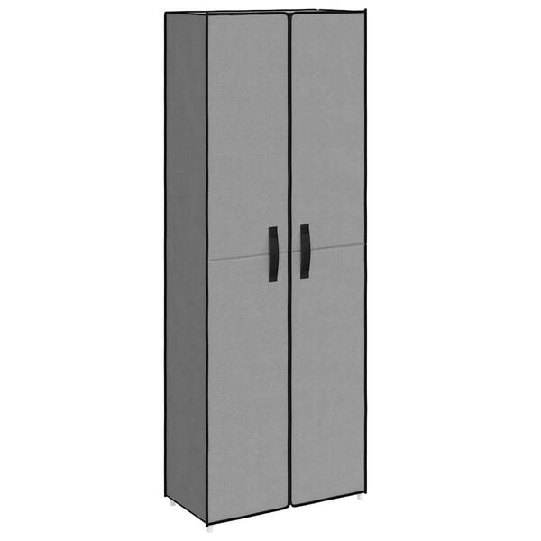 vidaXL Scarpiera Grigia 60x30x166 cm Tessuto