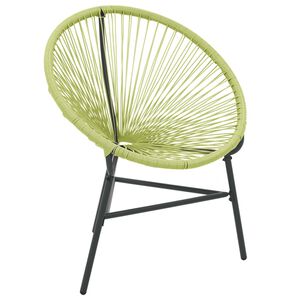 vidaXL Sedia Acapulco da Giardino in Polyrattan Verde