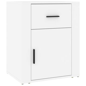 vidaXL Comodino Bianco 50x36x60 cm in Legno Ingegnerizzato